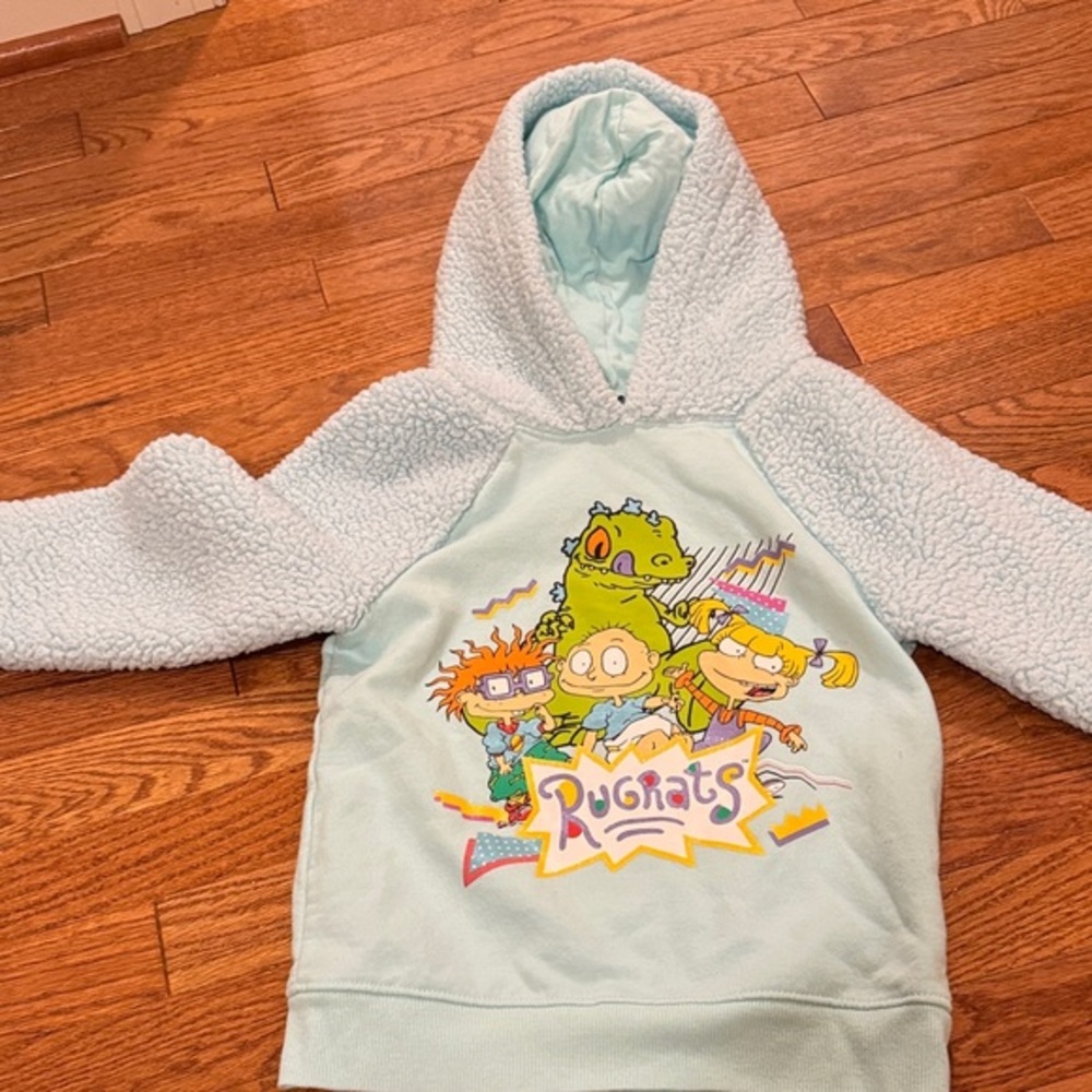 3/$15 Kids vintage style Rugrats Blue Hoodie